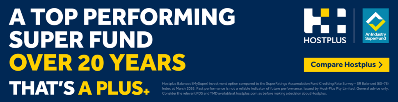Hostplus banner