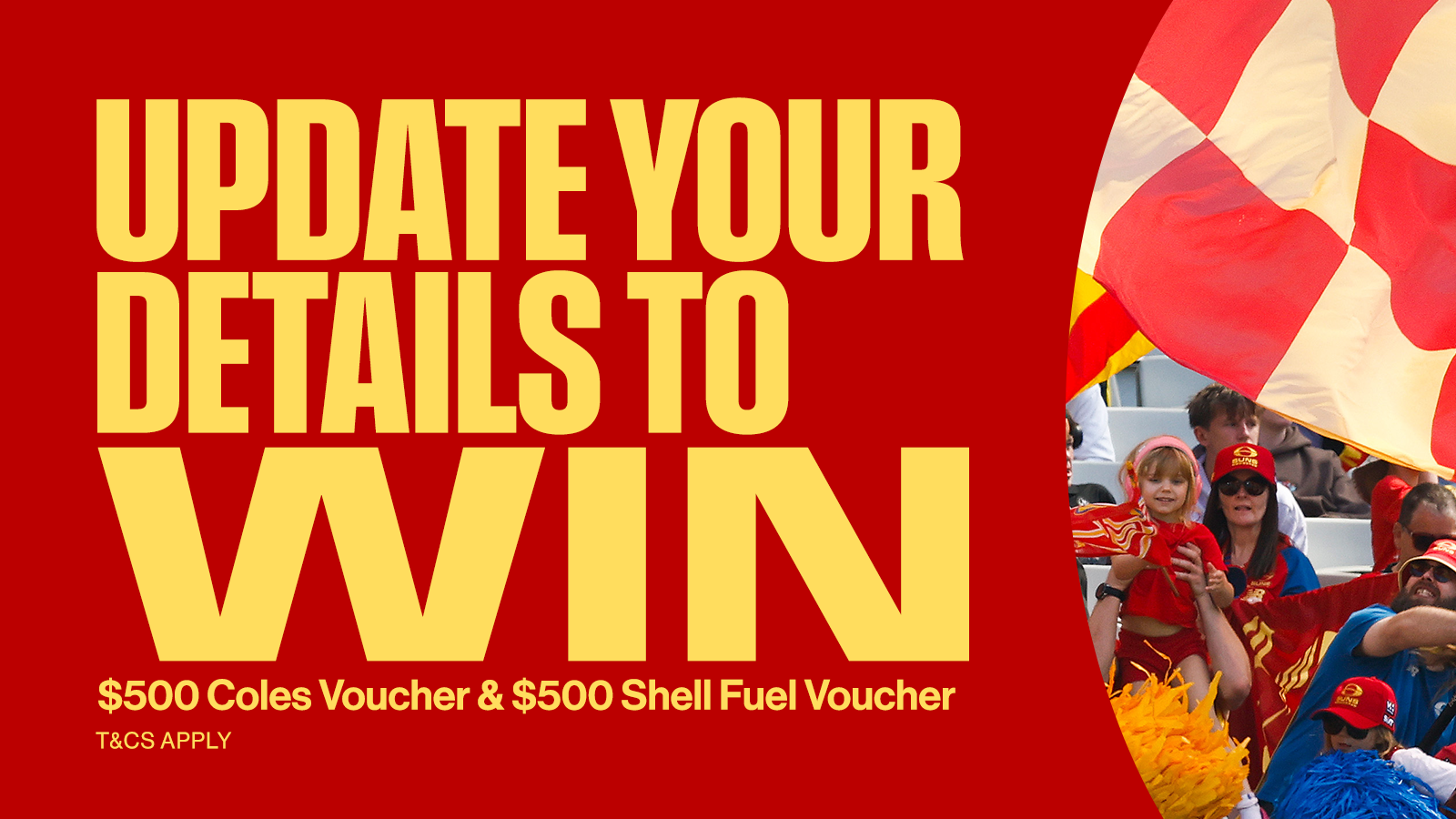 Update Your Details to Win